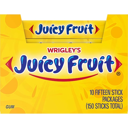 Juicy Fruit Juicy Fruit Single Serve Gum 15 Pieces, PK120 259918